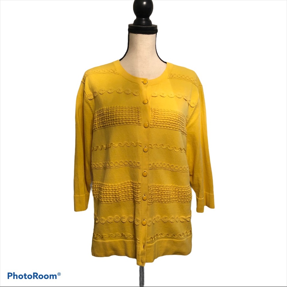 Charter‎ Club Woman 1X Yellow Sweater